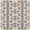 SAFAVIEH Washable Rug Outdoor Veranda Collection - 2' x 3'7", Cream & Aqua, Non-Shedding & Easy to Clean, Ideal for Entryway, Patio, Kitchen, Mudroom, Front Door (VER056-0613) view 1