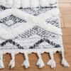 SAFAVIEH Area Rug 8x10 - Moroccan Tassel Shag Collection - Large - Ivory & Grey, Boho Design, Non-Shedding & Easy Cleaning, Plush Pile, Ideal for Living Room, Bedroom, Dining Space (MTS618A) view 3