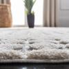 Martha Stewart x SAFAVIEH Shag Rug Collection - 2'6" x 3'9", White & Light Grey, Non-Shedding & Easy Cleaning, Ultra Plush Thick Pile, Ideal for Living Room, Bedroom, Accent Space (MSR0737A) view 4