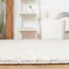 Martha Stewart x SAFAVIEH Shag Rug Collection - 2'6" x 3'9", Light Grey, & White, Non-Shedding & Easy Cleaning, Ultra Plush Thick Pile, Ideal for Living Room, Bedroom, Accent Space (MSR0727F) view 4
