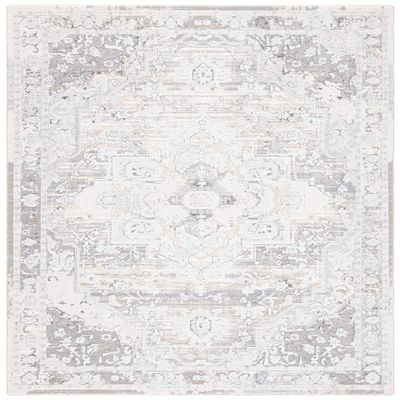Martha Stewart x SAFAVIEH Area Rug Collection - 2'6" x 4', Grey & Beige, Non-Shedding & Easy Cleaning, Ideal for Living Room, Bedroom, Office, Accent Space (MSR8936B)