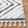 SAFAVIEH Area Rug 8x10 - Moroccan Tassel Shag Collection - Large - Ivory & Grey, Boho Design, Non-Shedding & Easy Cleaning, Plush Pile, Ideal for Living Room, Bedroom, Dining Space (MTS636A) view 3