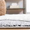 SAFAVIEH Area Rug 8x10 - Moroccan Tassel Shag Collection - Large - Ivory & Grey, Boho Design, Non-Shedding & Easy Cleaning, Plush Pile, Ideal for Living Room, Bedroom, Dining Space (MTS636A) view 4