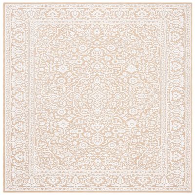 Martha Stewart x SAFAVIEH Area Rug Collection - 2'6" x 4', Gold & Ivory, Non-Shedding & Easy Cleaning, Ideal for Living Room, Bedroom, Office, Accent Space (MSR8937B)