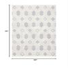 Martha Stewart x SAFAVIEH Shag Rug Collection - 2'6" x 3'9", White & Light Grey, Non-Shedding & Easy Cleaning, Ultra Plush Thick Pile, Ideal for Living Room, Bedroom, Accent Space (MSR0728A) view 2