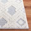 Martha Stewart x SAFAVIEH Shag Rug Collection - 2'6" x 3'9", White & Light Grey, Non-Shedding & Easy Cleaning, Ultra Plush Thick Pile, Ideal for Living Room, Bedroom, Accent Space (MSR0728A) view 3