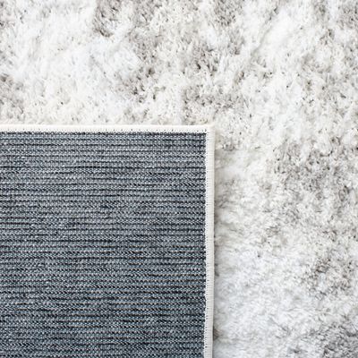 SAFAVIEH Area Rug 8x10 - Berber Shag Collection - Large - Light Grey & Dark Grey, Modern Design, Non-Shedding & Easy Cleaning, Plush Thick Pile, Ideal for Living Room, Bedroom, Dining Space (BER555F)