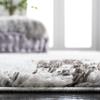 SAFAVIEH Area Rug 8x10 - Berber Shag Collection - Large - Light Grey & Dark Grey, Modern Design, Non-Shedding & Easy Cleaning, Plush Thick Pile, Ideal for Living Room, Bedroom, Dining Space (BER555F) view 4