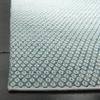 SAFAVIEH Montauk Collection Area Rug - 9' x 12', Aqua & Ivory, Handmade Cotton, Ideal for High Traffic Areas in Living Room, Bedroom (MTK608H) view 2