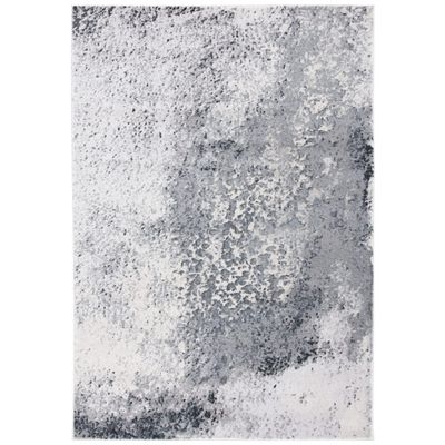 SAFAVIEH Area Rug 8x10 - Carnegie Collection - Large - Ivory & Grey, Modern Abstract Design, Non-Shedding & Easy Cleaning, Ideal for Living Room, Bedroom, Office, Dining Space (CNG616A)
