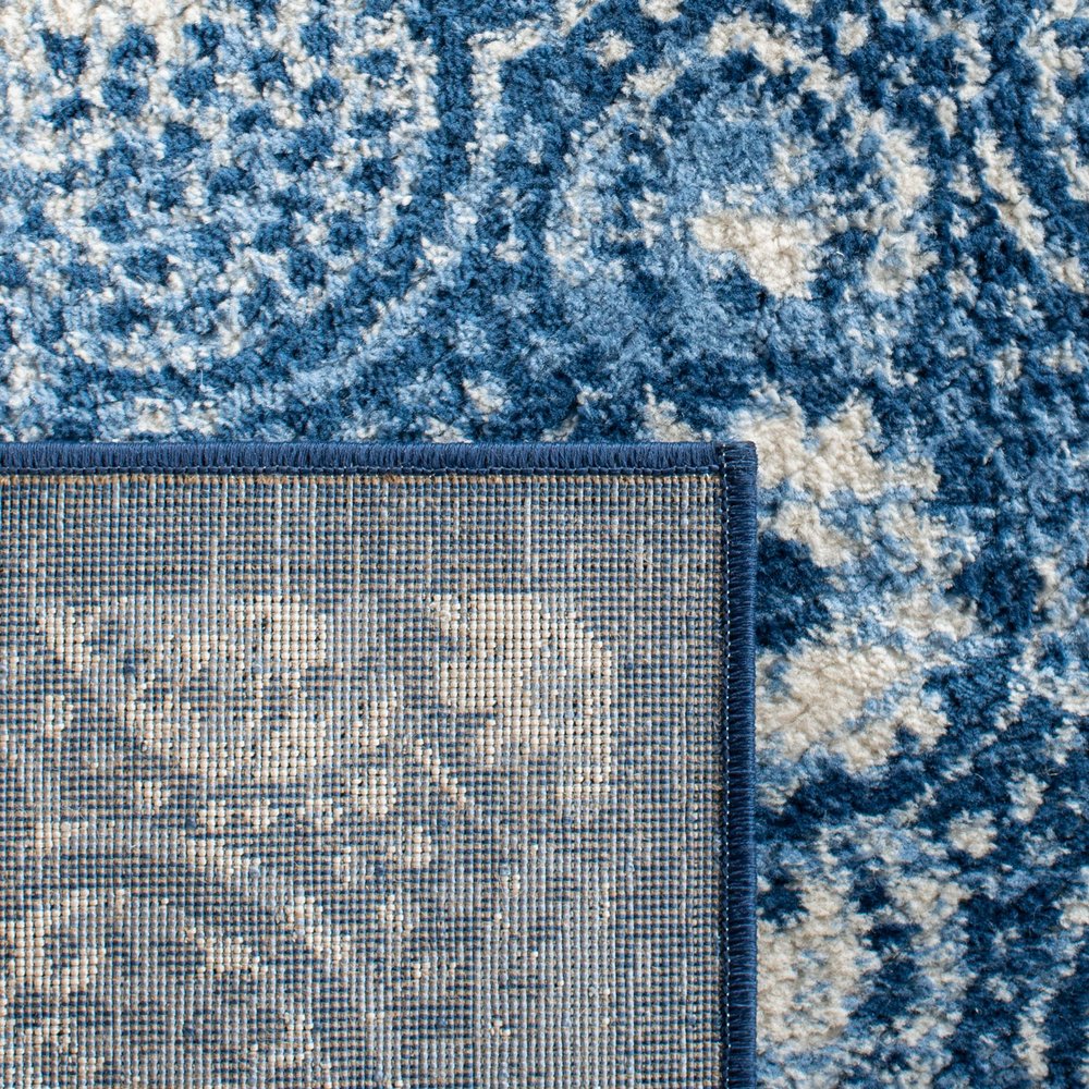 Martha Stewart x SAFAVIEH Area Rug Collection - 2' x 4', Navy & Cream, Floral Pattern, Non-Shedding & Easy Cleaning, Ideal for Living Room, Bedroom, Office, Accent Space (MSR2862N)