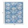 Martha Stewart x SAFAVIEH Area Rug Collection - 2' x 4', Navy & Cream, Floral Pattern, Non-Shedding & Easy Cleaning, Ideal for Living Room, Bedroom, Office, Accent Space (MSR2862N) view 2