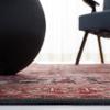 SAFAVIEH Washable Rug Tucson Collection - 6' Square, Rust & Green, Slip Resistant & Easy to Clean, Ideal for Living Room, Bedroom, Dining Space (TSN114P) view 4