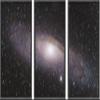 SIGNWIN 3 Piece Framed Canvas Wall Art Galaxy Stars Canvas Prints Home Decoration for Living Room,Bedroom - 16"x24"x3 Panels view 1