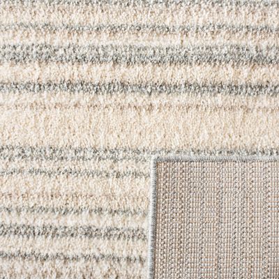 Martha Stewart x SAFAVIEH Area Rug Collection - 2'6" x 3'9", Light Grey & White, Non-Shedding & Easy Cleaning, Ideal for Living Room, Bedroom, Office, Accent Space (MSR0787F)