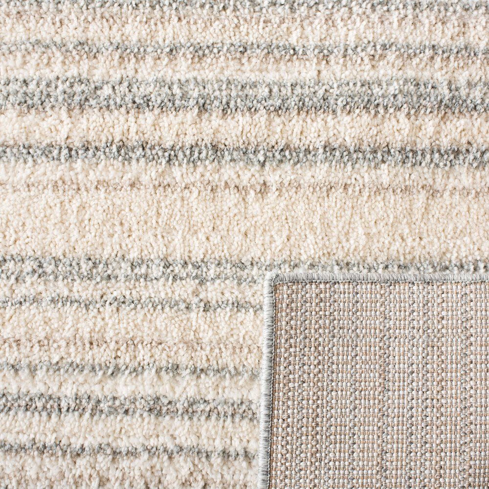 Martha Stewart x SAFAVIEH Area Rug Collection - 2'6" x 3'9", Light Grey & White, Non-Shedding & Easy Cleaning, Ideal for Living Room, Bedroom, Office, Accent Space (MSR0787F)