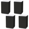LUOFDCLDDD Furniture Risers Platform Blocks Heavy Duty Legs Feet Made of Carbon Steel Self-Adhesive for Cabinet Chair Bed Sofa Coffee Table Legs Load 500Kg, 4Pcs/Black/10.2Cm/4.0In view 1