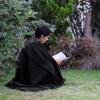 Arequipa Pride - Alpaca Wool Throw Blanket Woven Soft Warm Solid Color Design Peru 64" x 53" (Charcoal Gray) view 4