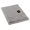 Arequipa Pride - Alpaca Wool Throw Blanket Woven Soft Warm Solid Color Design Peru 64" x 53" (Soft Gray) view 1