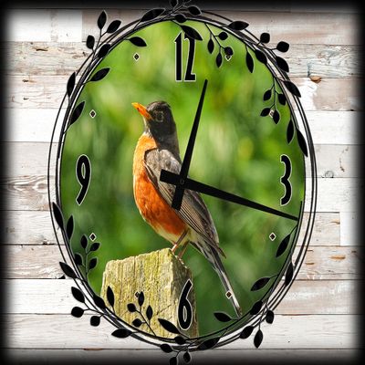 Bird on Fence Canvas Wall ArtSpring Decorations for Wall Decor 12 x 16 Inch