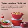 Tupperware Brand Thatsa Large Prep & Storage Bowl, 7.8L (32 Cup) - Dishwasher Safe & BPA Free - Airtight, Leak-Proof Food Container with Lid - Sturdy & Lightweight view 2