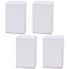 LUOFDCLDDD Furniture Risers Platform Blocks Heavy Duty Legs Feet Made of Carbon Steel Self-Adhesive for Cabinet Chair Bed Sofa Coffee Table Legs Load 500Kg, 4Pcs/White/10.2Cm/4.0In view 1