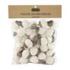 Mud Pie Velvet Acorn Vase Filler, 1" Dia x 1.75", Cream view 1