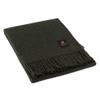 Arequipa Pride - Alpaca Wool Throw Blanket Woven Soft Warm Solid Color Design Peru 64" x 53" (Dark Green) view 1