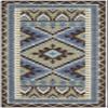 SAFAVIEH Washable Rug Outdoor Veranda Collection - 2' x 3'7", Green & Chocolate, Non-Shedding & Easy to Clean, Ideal for Entryway, Patio, Kitchen, Mudroom, Front Door (VER096-0642) view 1