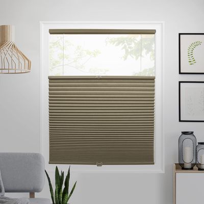 CHICOLOGY Cellular Shades, Top Down Bottom Up Shades, Custom Blinds for Windows, Window Shades for Home, Blackout Shades, Window Coverings, Cellular Blinds,Latte (Blackout), 53.75" W x 48" H