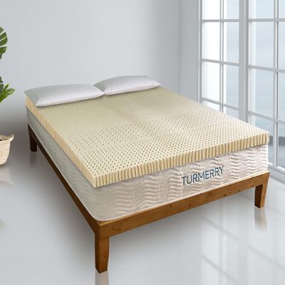 7-Zone Green Natural Organic Latex Mattress Topper Twin Size - 2 inch - Medium Firmness - GOLS Certified Latex Foam Bed Pad for Side Sleepers Zonal Support Durable and Breathable
