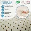 7-Zone Green Natural Organic Latex Mattress Topper Twin Size - 3 inch - High Density Firm - GOLS Certified Latex Foam Bed Pad for Back Sleepers Back Pain Relief Support Durable and Breathable view 4