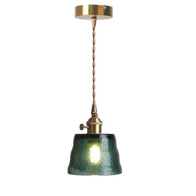 Green Frosted Glass Pendent, Nordic Style Dining Room Chandelier, Creative Bedroom Bedside Hanging Lights, Home Decoration for Bedroom, Living Room, Nightstand, Office