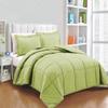 Pride Beddings 400 TC 100% Egyptian Cotton 11 Pc Bed-in-a-Bag Comforter Includes Matching Ruffle Bed Skirt/Ruffle Bed Spread, Duvet Cover, Sheet Set 24''-28'' Deep Pocket Sage Queen Size view 1
