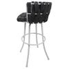 Tobias Designs Metalona Counter 26" Metal Bar Stool - Grey - White view 3