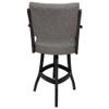 Tobias Designs Inc. Casa Solid Wood 30" Bar Stool - Mojave Grey - Dark Grey view 3