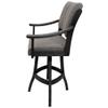 Tobias Designs Inc. Casa Solid Wood 30" Bar Stool - Mojave Grey - Dark Grey view 4