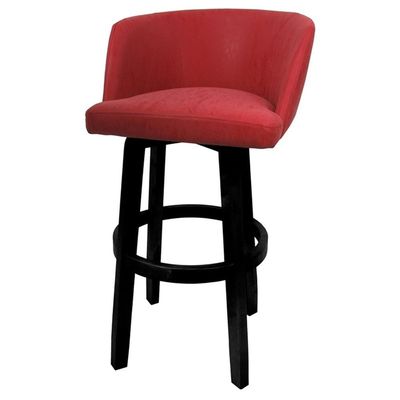 Tobias Designs Inc. Swivel Counter Wood Bar Stool 26" Joey - Vivian - Ruby - Black
