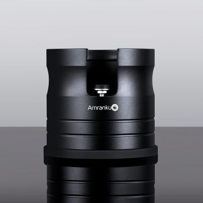 Amrankuo Coffee Portafilter Holder| Espresso Tamper Stand| Aluminum Alloy Espresso Holder| With Non-slip Base| Suitable For Most 58mm Coffee Machin Portafilter| (58mm, Black)