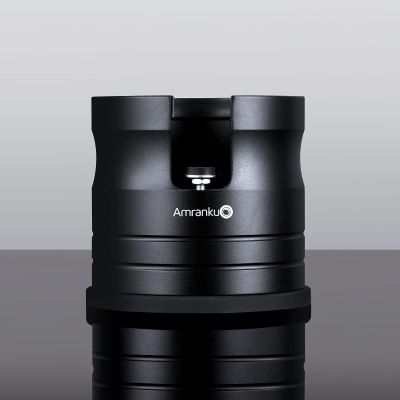Amrankuo Coffee Portafilter Holder| Espresso Tamper Stand| Aluminum Alloy Espresso Holder| With Non-slip Base| Fits 54mm Espresso Machines Portafilter | (54mm, Black)