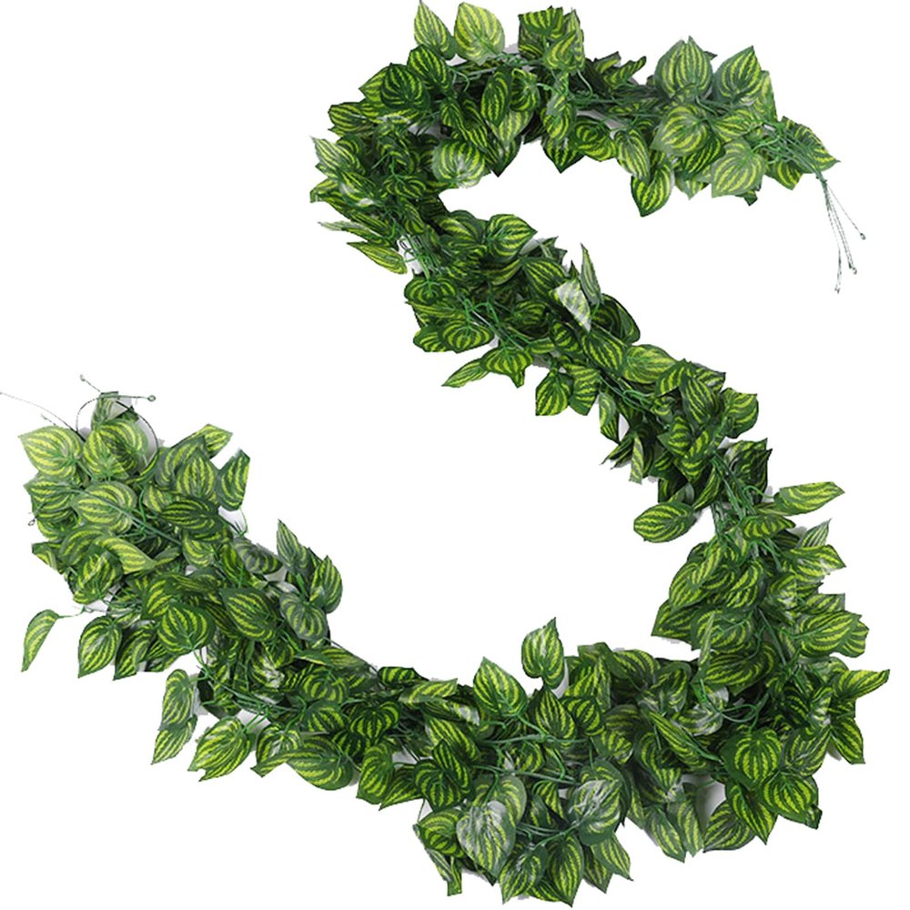 QIAOH Artificial Hanging Plants 36 Pack, Artificial Ivy Garland, Fake Hanging Ivy Plants Decor Green Leaves Faux Greenery for Home Wall Outdoor Indoor Wedding Decorations