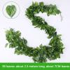 QIAOH Artificial Hanging Plants 36 Pack, Artificial Ivy Garland, Fake Hanging Ivy Plants Decor Green Leaves Faux Greenery for Home Wall Outdoor Indoor Wedding Decorations view 2