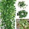 QIAOH Artificial Hanging Plants 36 Pack, Artificial Ivy Garland, Fake Hanging Ivy Plants Decor Green Leaves Faux Greenery for Home Wall Outdoor Indoor Wedding Decorations view 3