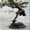 EUROPEAN BRONZE Beautiful French FIGURAL Bronze of Fairy Girl Nymph Signed by VITALEH Sculpture view 2