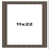 11x22 Frame Black Bamboo Solid Wood Picture Frame Width 1.5 Inches | Interior Frame Depth 0.5 Inches | Balcoca Black Bamboo Photo Frame Complete with UV Acrylic, Foam Board Backing & Hanging Hardware view 1