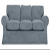 Velvet Pets Friendly Sofa Covers Custom Made Compatible for IKEA Ektorp Three Seat Sofa Slipcovers (Velvet Light Gray Ektorp 3) view 3