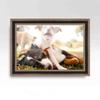 10x15 Frame Silver Brown Ornate Solid Wood Picture Frame Width 1.75 Inches | Interior Frame Depth 0.5 Inches | Milton Distressed Photo Frame Complete with UV Acrylic, Foam Board Backing & Hanging view 3