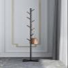 Ruweistar Metal coat rack Free-standing assembly hangerSturdy metal coat hanger for bedrooms, office hallway, briefcases, umbrellas, robes, coatstree-black view 3