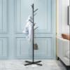 Ruweistar Metal coat rack Free-standing assembly hangerSturdy metal coat hanger for bedrooms, office hallway, briefcases, umbrellas, robes, coatstree-black view 4