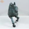 Exotic India 24" Brass Running Horse Showpiece - Brass view 2
